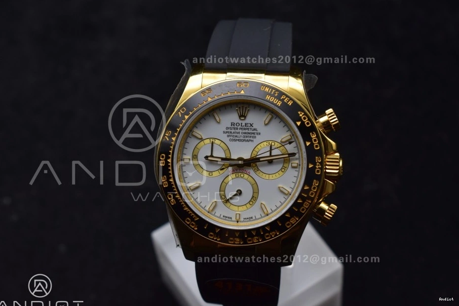 Daytona on Strap 126518 (Weighted) QF Best Edition Dial SH4131 White V6 1:1 Oysterflex 0116